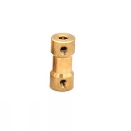 BOXONLY D9mm x L20mm Brass Shaft Rigid Coupler Connector Motor Adapter Couplers,Rigid Coupling, 2mm to 2mm