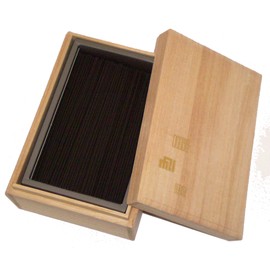 Tamahatsudo Incense Sticks Kiyosumi Kagurin Hand Bunko Paulownia Box #6269