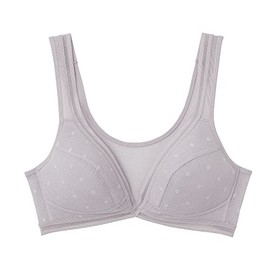 Gunze EB1227H Women's Wireless Bra, Cool Magic, Breathable, For Room Drying, purple white