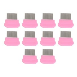 Peine para Quitar Piojos, Acero Inoxidable, 10 Piezas, Peine para Piojos con Dientes Finos para el Hogar