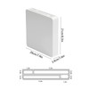 Wall Mounted Knife Block Holder 4 Slot, Self-Adhesive with Screws