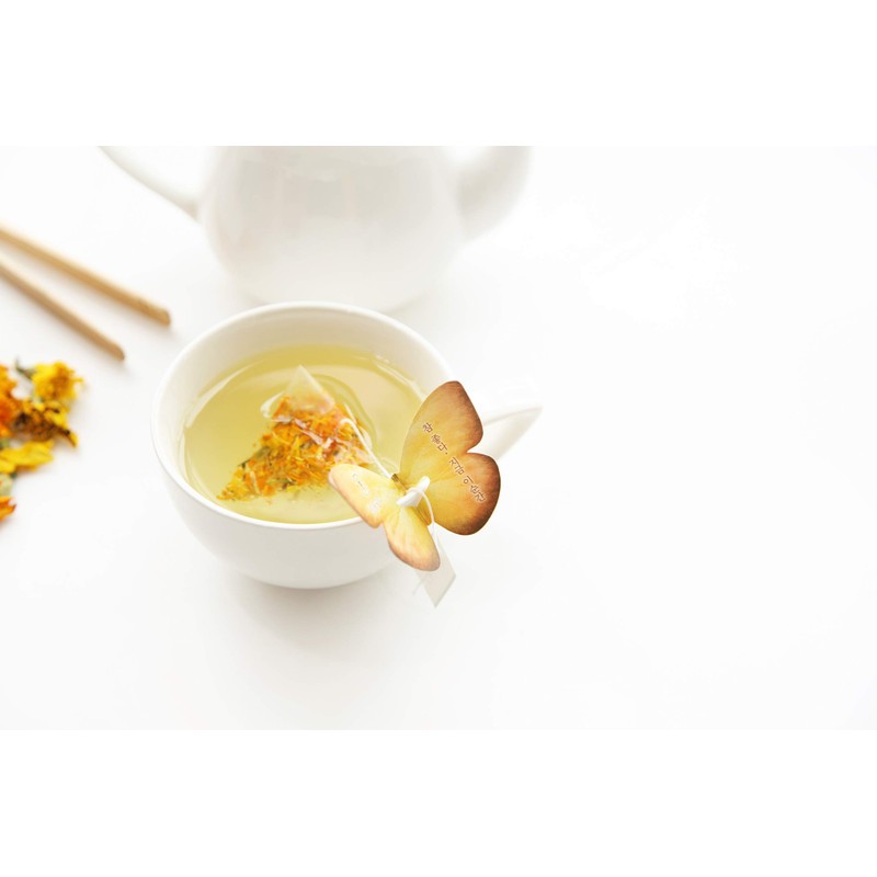 KKOKDAM Tea, 6 Butterfly Flower Tea Bag Sampler Kit, 6Count