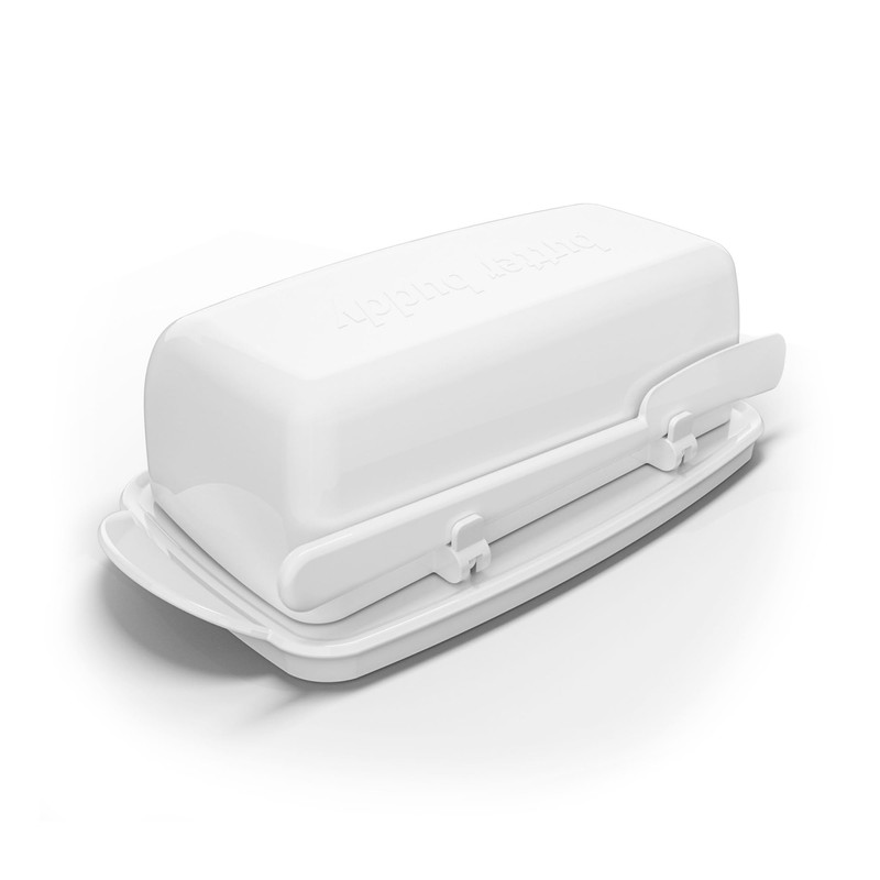 Butter Dishes with Lid for Countertop Refrigerator, Plastic Butter Dish