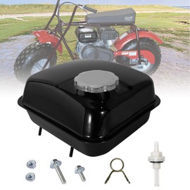 CT200U Gas Tank Fuel Tank Compatible for Coleman CT200U EX MiniBike BT200X Baja MB165 CT100U KT196 Go Kart GX160 GX200 Metal Gas Storage