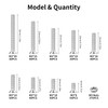 750 Pcs M3 Countersunk Bolts and Nuts Set, Small Stainless