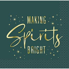 Modern Christmas Party Supplies (Beverage Napkins)