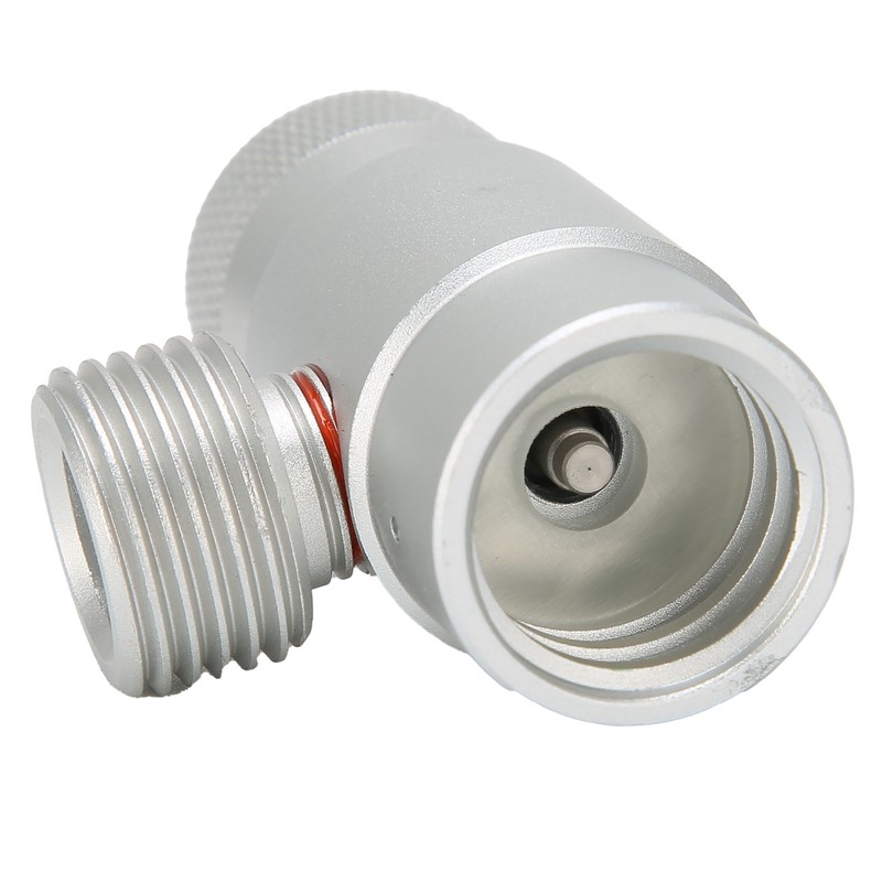 CO2 Refilling Adapter CGA320//TR21-4 Soda Valve Connector ASA Accessories Silver