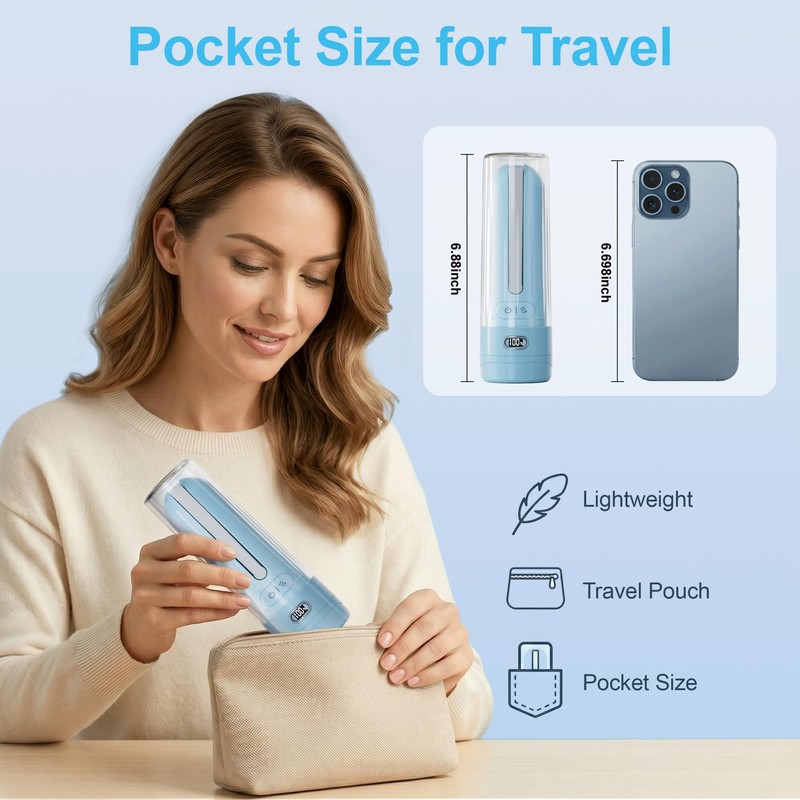 WeWi HLTH Electric Portable Bidet for Travel & Outdoor Camping,