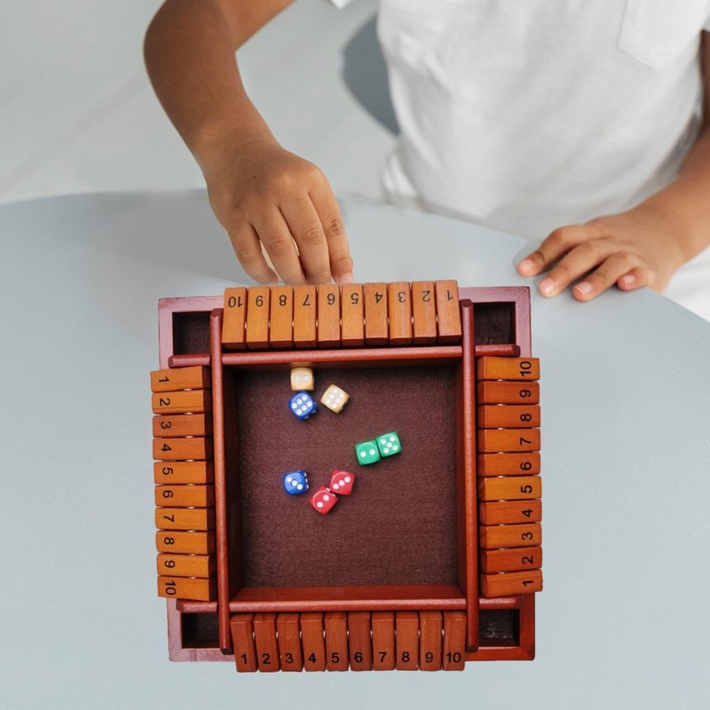 Ronyme Shut The Box Dice Game, Compact Game for Social