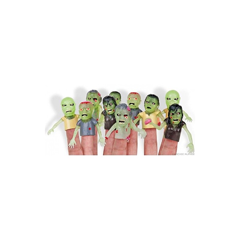 Accoutrements Educational Products - 1 Glowing Zombie Finger Puppet -