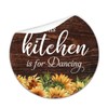 This Kitchen is for Dancing Round Label Stickers 100pcs Bible