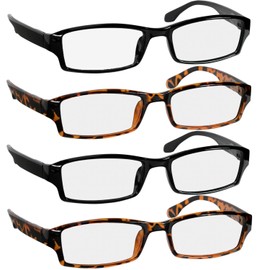 TruVision Readers - 9501HP - 4 pk - 2Blk 2Tort - 1.00