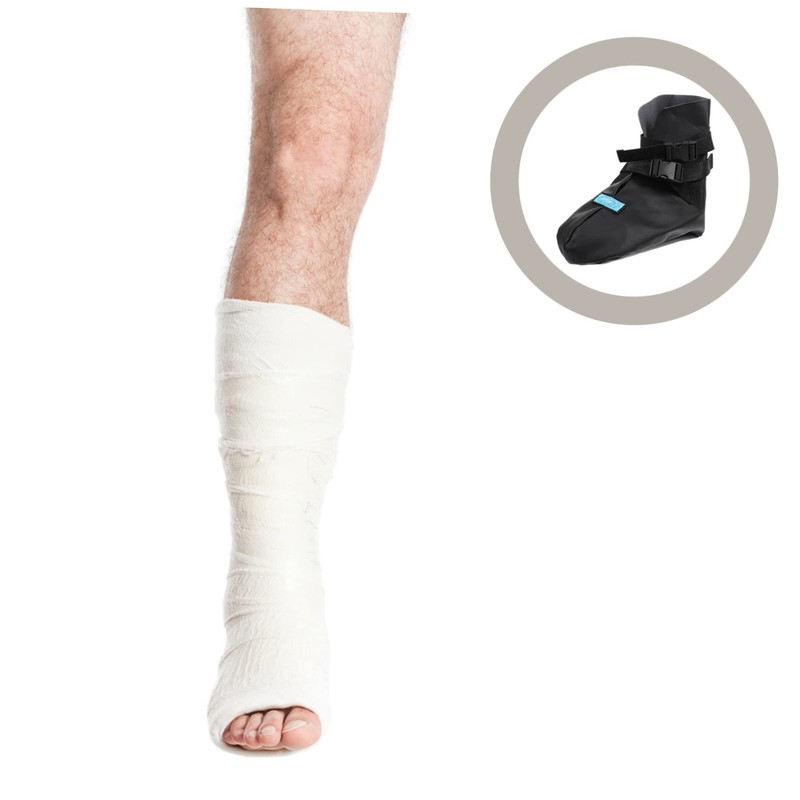 Healeved Medical Foot Cast Boot Cover Straps Comfortable Plaster Foot