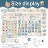 EggSun 96Pcs Boho Classroom Calendar Bulletin Board Set For Teacher,Modern