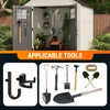 6Pcs Storage Shed Hooks Compatible with Suncast Shed, Black J