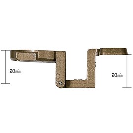 Angle Hinge, Dimensions 0.8 x 0.8 inches (20 x 20 mm), 1 Piece, Comes with Screws, Made of Die Cast, Sentoku