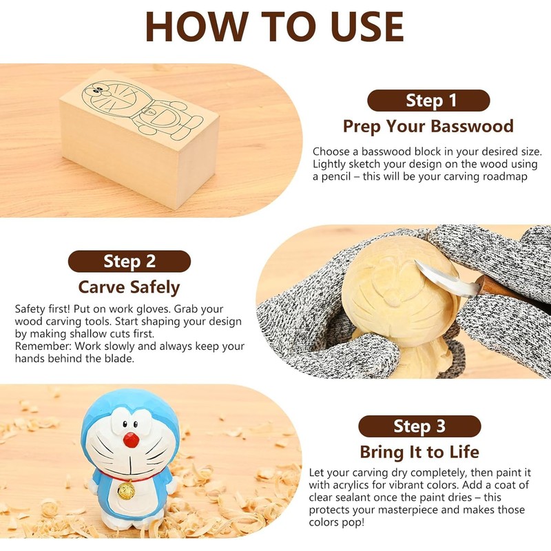 Quuylin Linden Carving Wood