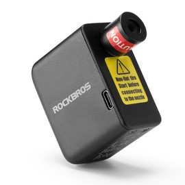 ROCKBROS Mini Electric Tire Pump Portable Bike Pump 100PSI Bike Tire Inflator 300mAh Air Pump with Presta and Schrader Valve Aluminium Bicycle Pumps for All Bikes