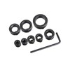 8-Piece Drill Depth Stop Collar Set, Positioner HSS Locator with