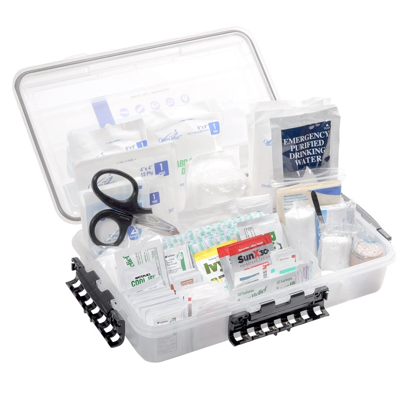 MFASCO Marine Emergency First Aid Kit - Waterproof Plano Case,