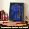 CroBlissful 1 Pcs 17"x23" Graduation Shadow Box Frame Large Wood