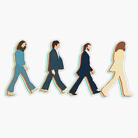 abbey road Bumper Sticker Vinyl Decal 5 inches