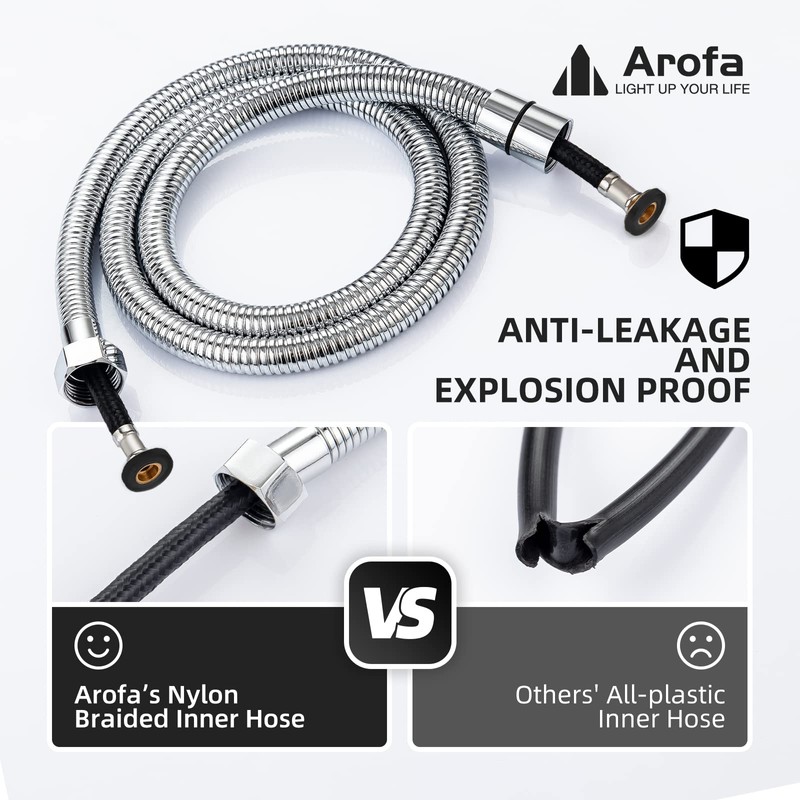 Bidet Hose Replacement, 47 Inch Bidet Hose for Toilet Handheld