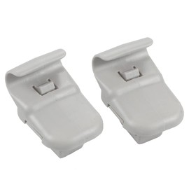 RLB-HILON Clip para visera solar compatible con Mazda 3 5 6 CX-7 CX-9 RX-8, clip de retención para visera solar LC6269261B77, color gris