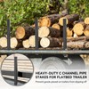 Colinktool Adjustable Pipe Stakes, 30" Heavy-Duty C Channel Pipe Stake