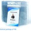 6 Pack Extra Thick Name Badge Holders, Durable & Sealable
