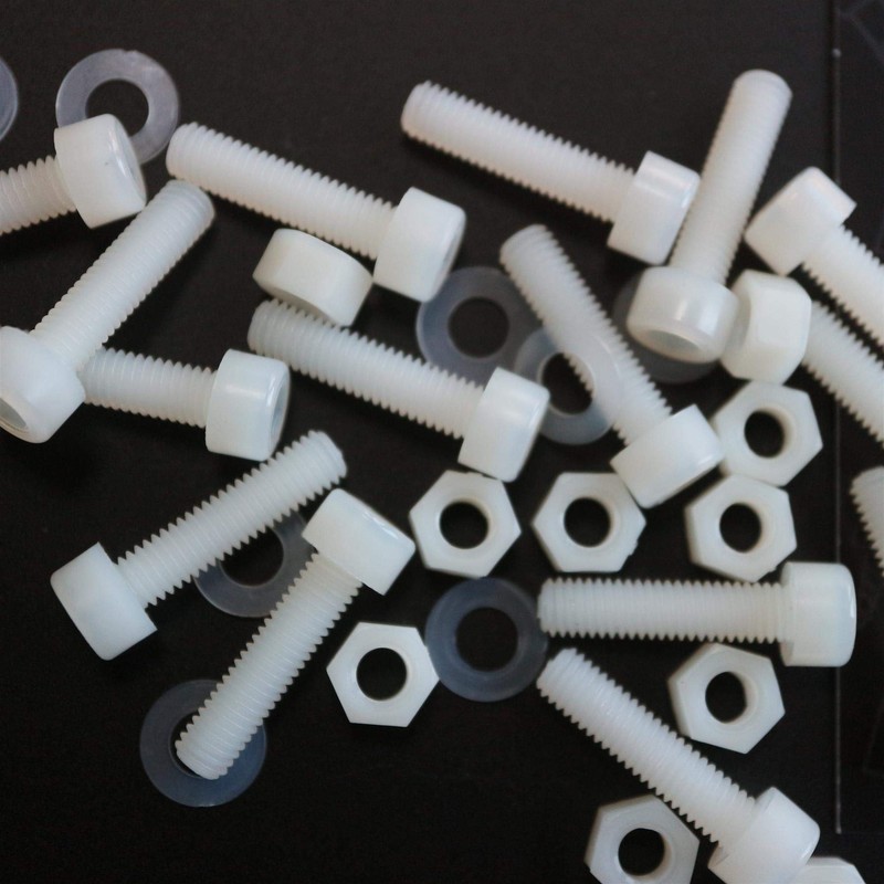 50 x Nylon Allen Bolts, M5 x 20mm, Plastic Machine