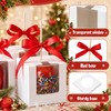 100 Pcs 4"x4"x4" Caramel Apple Boxes with Window, Base, Sticks