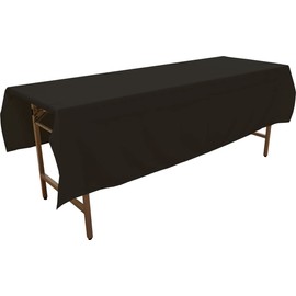 Fireproof Tablecloth, Plain, Events, Exhibitions, Briefings, 55.1 x 78.7 inches (140 x 200 cm), Table Cover, Commercial Use, 14 Colors, Black 94684