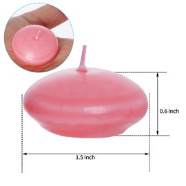 20 Pcs Floating Candles Centerpieces, 1.5 Inch Unscented Floating Candles Small Decoration, Floating Candles Vases for Valentine's Day, Thanksgiving, Wedding