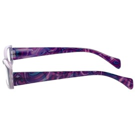 Calabria Victoria Designer Reading Glasses in Purple ; +1.25