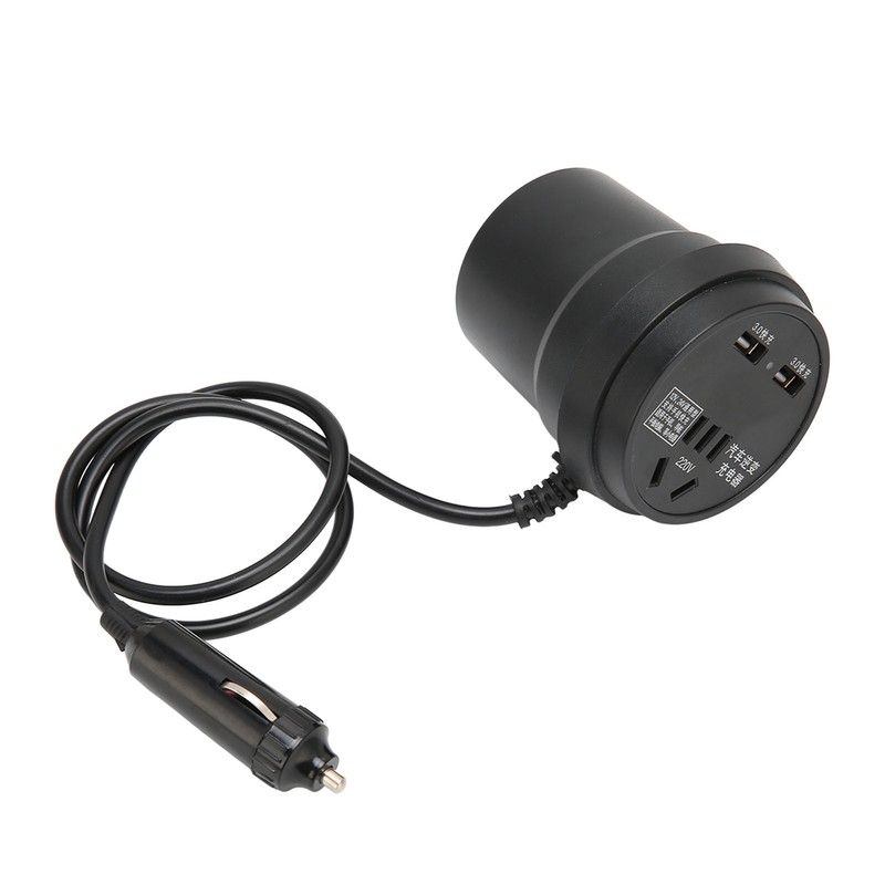 Black Car Inverter 150W DC 12‑24V to AC ‑ Converter