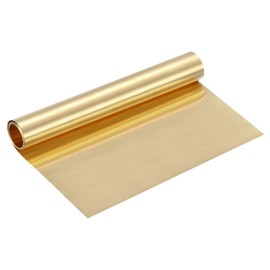 QUARKZMAN Brass Sheet Roll Metal Plate Brass Plates Brass Foil Metal Foil Plate 0.1 x 200 x 2000 mm Brass Strips for Crafts, Electrical DIY Projects Repairs, Gold