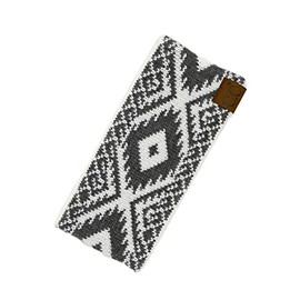 ScarvesMe Women Winter Warm Soft Knit Aztec Headband Headwrap