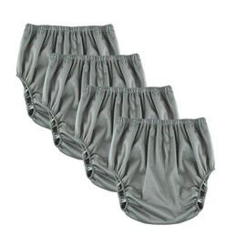 Adult Cloth Diaper Leak-Protection, Soft TPU Diapers Cover Pull-On Pant Washable and Reusable with Low Water Permeability Unisex(Gray,XL)