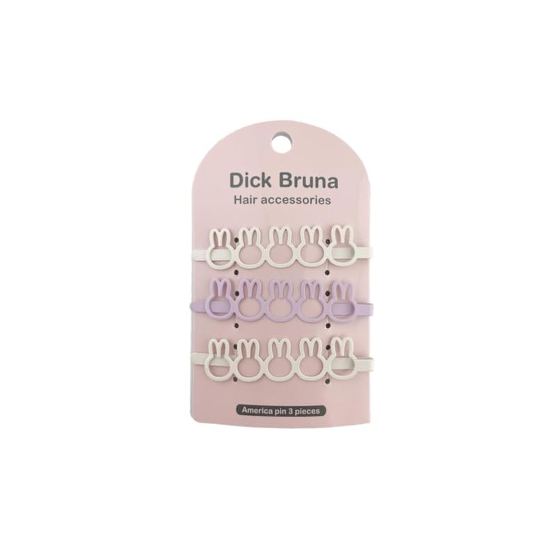 SHOBIDO MF46393 Miffy Silhouette American Pin 3P Dick Bruna Hair