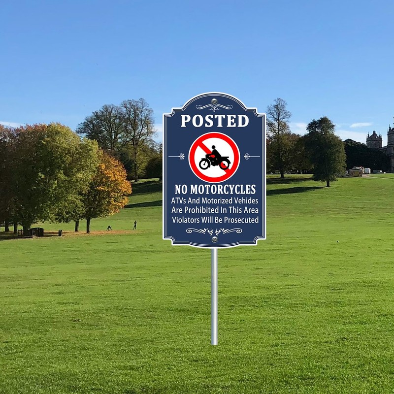 Posted No Motorcycle Prohibits ATVs And Motorized Vehicles Are Prohibited