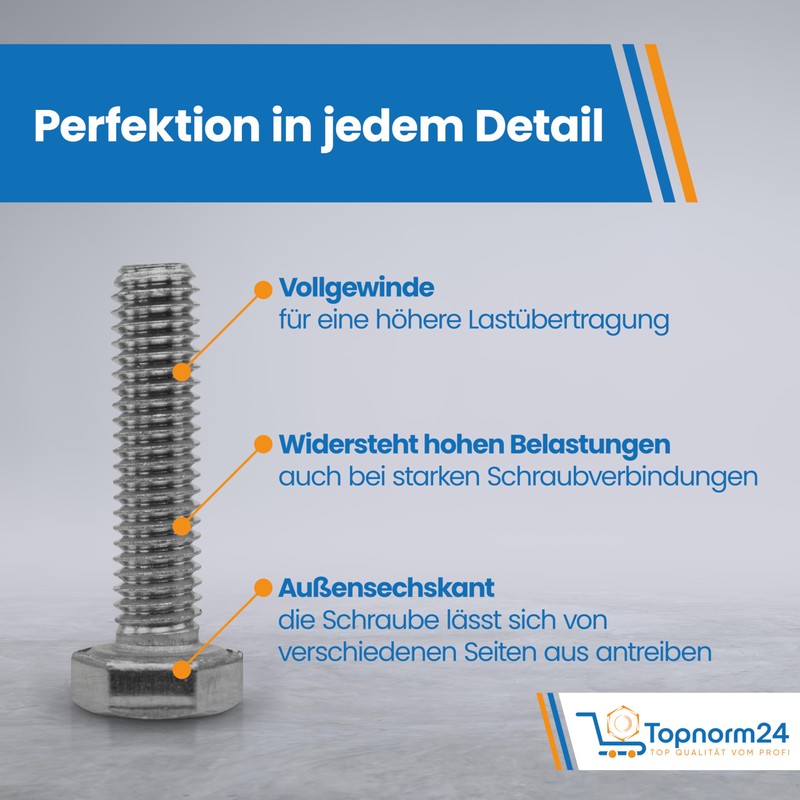 Hexagon Bolts Stainless Steel M4 x 25 (Pack of 25)