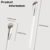 2PCS Angled Concealer Brush, Small Foundation Brush for Under Eye