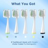 Replacement Brush Heads for Smile Bright Platinum Sonic Electric Toothbrush,