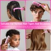 4 Pcs Unisex Hair Comb Set - Rat Tail, Wide
