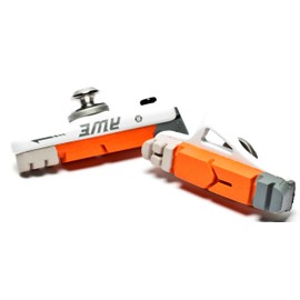 AWE® White Cassette Road Brake Blocks Grey/Orange/White 55mm