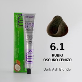 Kuul System Hair Color Cream  Kuul Tintes en crema 94 Tonos 94 Shades FUNNY COLORS Hair Dye Haircare Oil Neon Nourishing  3 oz.:_6.1 - Dark Ash Blonde