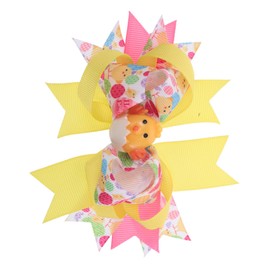 BIUDECO Rabbit Bow Hair Clip Hair Accessories for Chick Headdress Cosplay Costume Hair Clips for Hair Clip Egg Accessory Metal Yellow