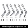 DPTOOL 6pcs 3/8" Drive Extra Long Glow Plug Socket Set,