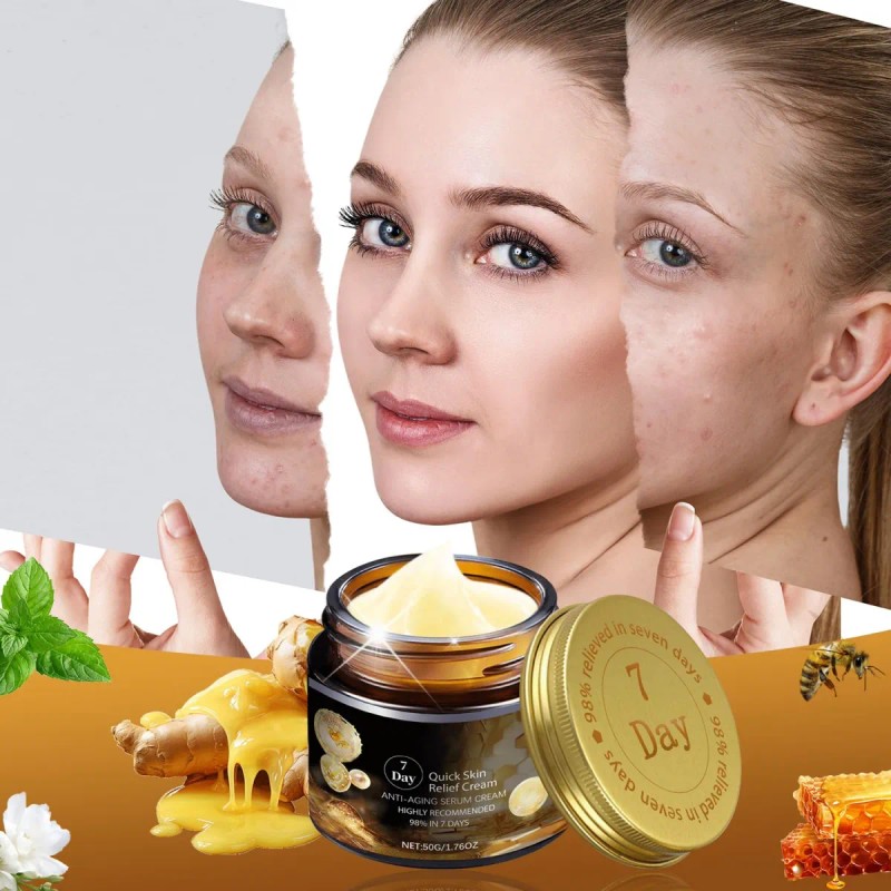 Crema Reparadora De 7 Días, Crema Hidratante (2 Unidades)